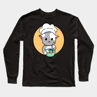 cat chef Long Sleeve T-Shirt